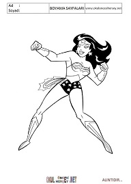 wonder-woman boyama sayfaları